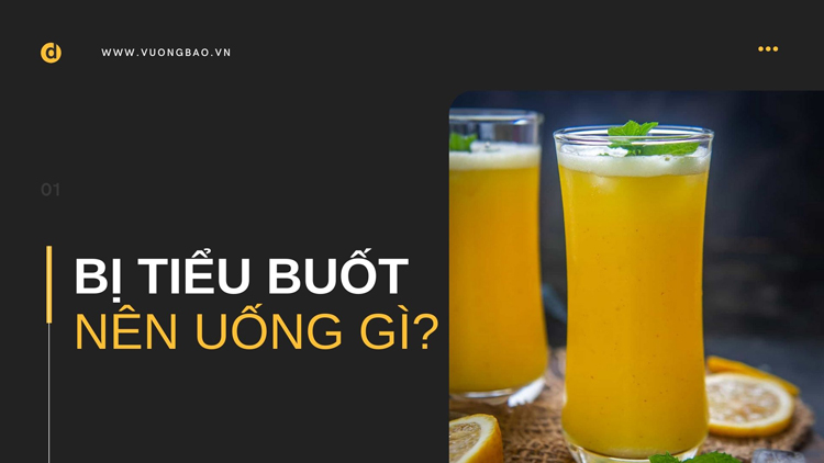 tiểu buốt nên uống gì