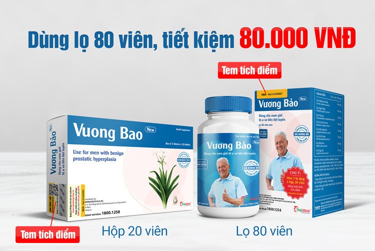 Vương Bảo lọ 80 viên tiết kiệm 80.000NVĐ