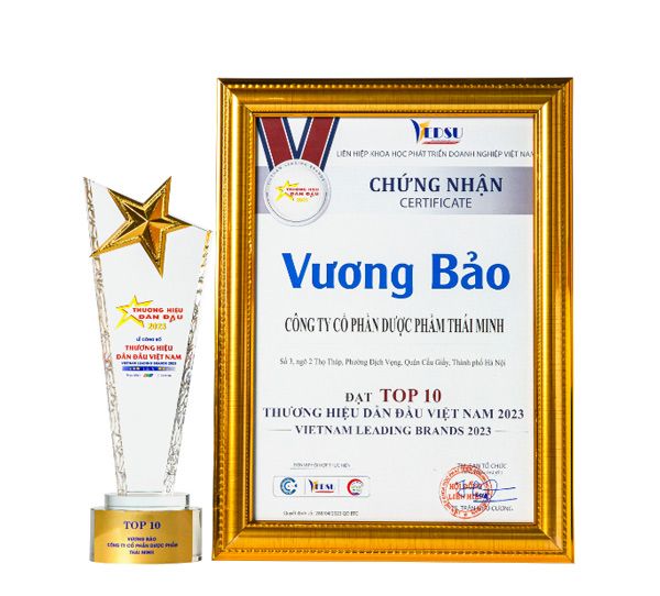 giải thưởng chứng nhận Vương bảo